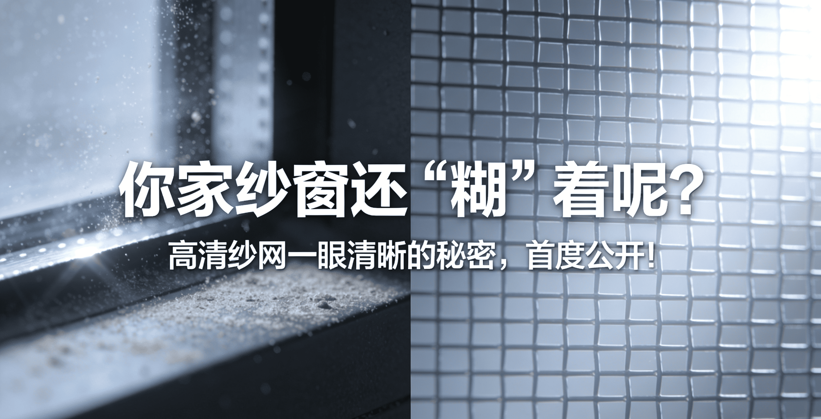 你家紗窗還“糊”著呢？高清紗網(wǎng)一眼清晰的秘密，首度公開(kāi)！
